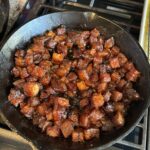 Cast Iron Pork Belly Burnt Ends